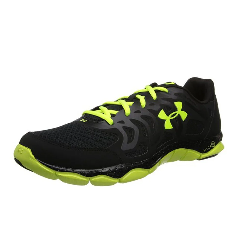 Under Armour Men's Micro G Strive V Training Shoes - Black/High-Vis Yellow - UK 6 - Black/Yellow Image 1