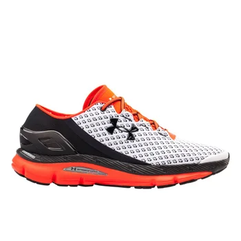 Under Armour Men's Speedform Gemini Running Shoes - White/Bolt Orange/Black