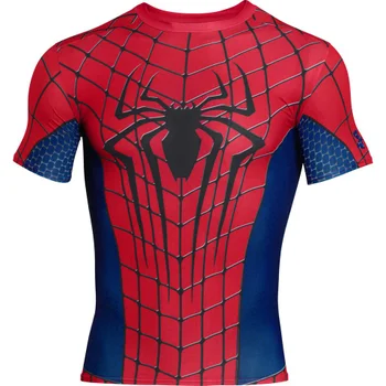 Under Armour Men's The Amazing Spider-Man 2 Compression Short Sleeved T-Shirt - Red/Blue