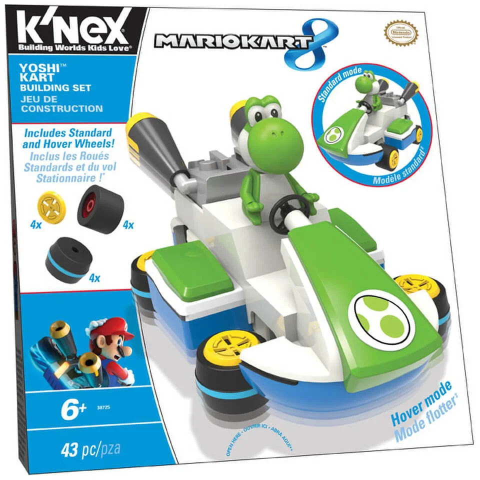 K'NEX Mario Kart: Yoshi Kart Building Set (38725) Image 1