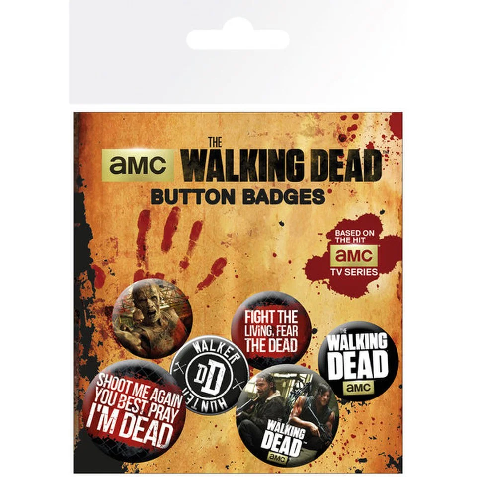 Walking Dead Phrases - Badge Pack Image 1