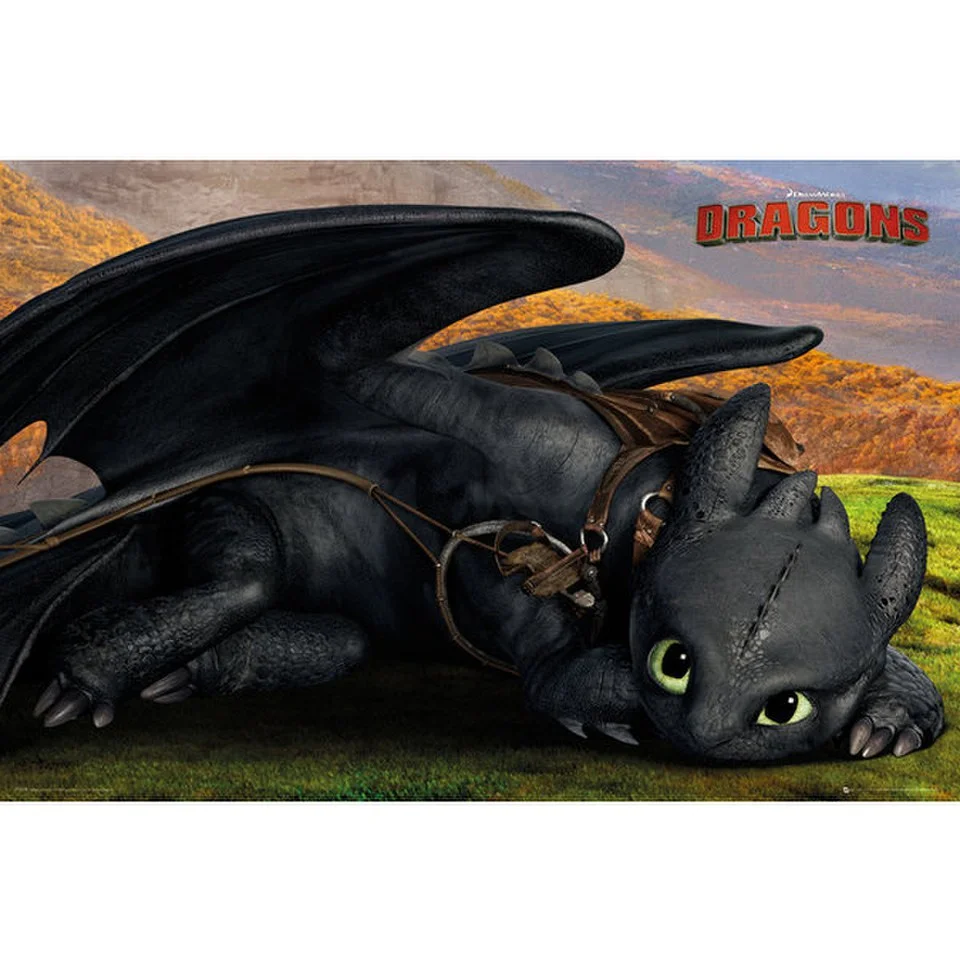 How To Train Your Dragon 2 Toothless Cute - Maxi Poster - 61 x 91.5cm Image 1