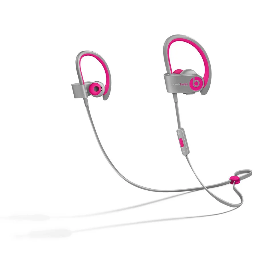 Beats by Dr. Dre: PowerBeats 2 Wireless Earphones - Pink/Grey Image 1