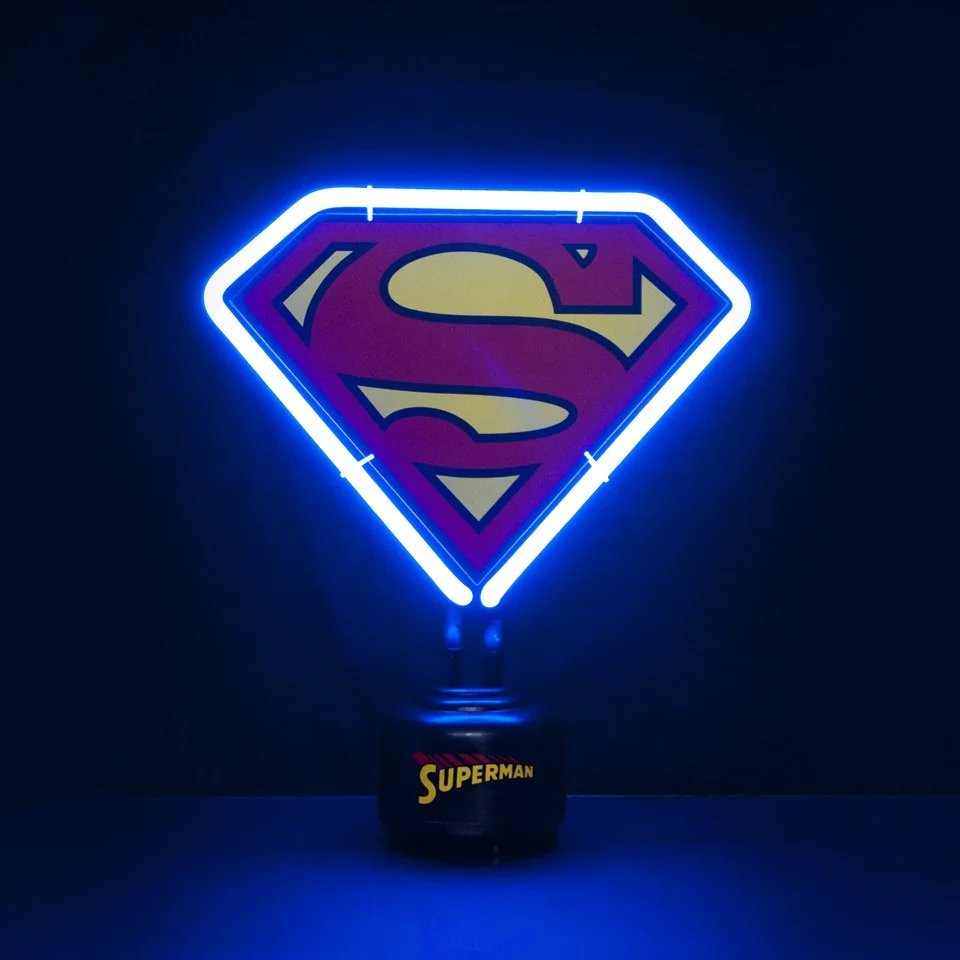 Superman DC Comics Mini Neon Image 1