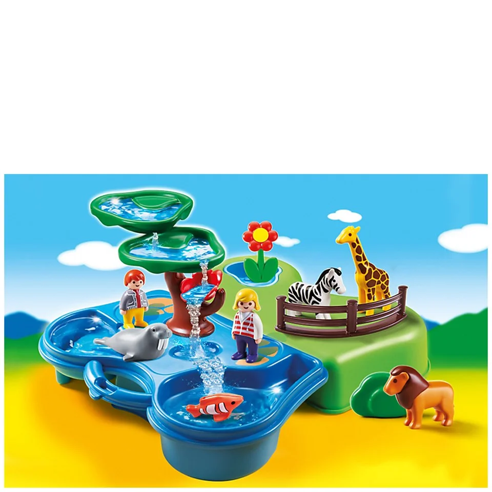 Playmobil 1.2.3 Take Along Zoo and Aquarium (6792) Image 1