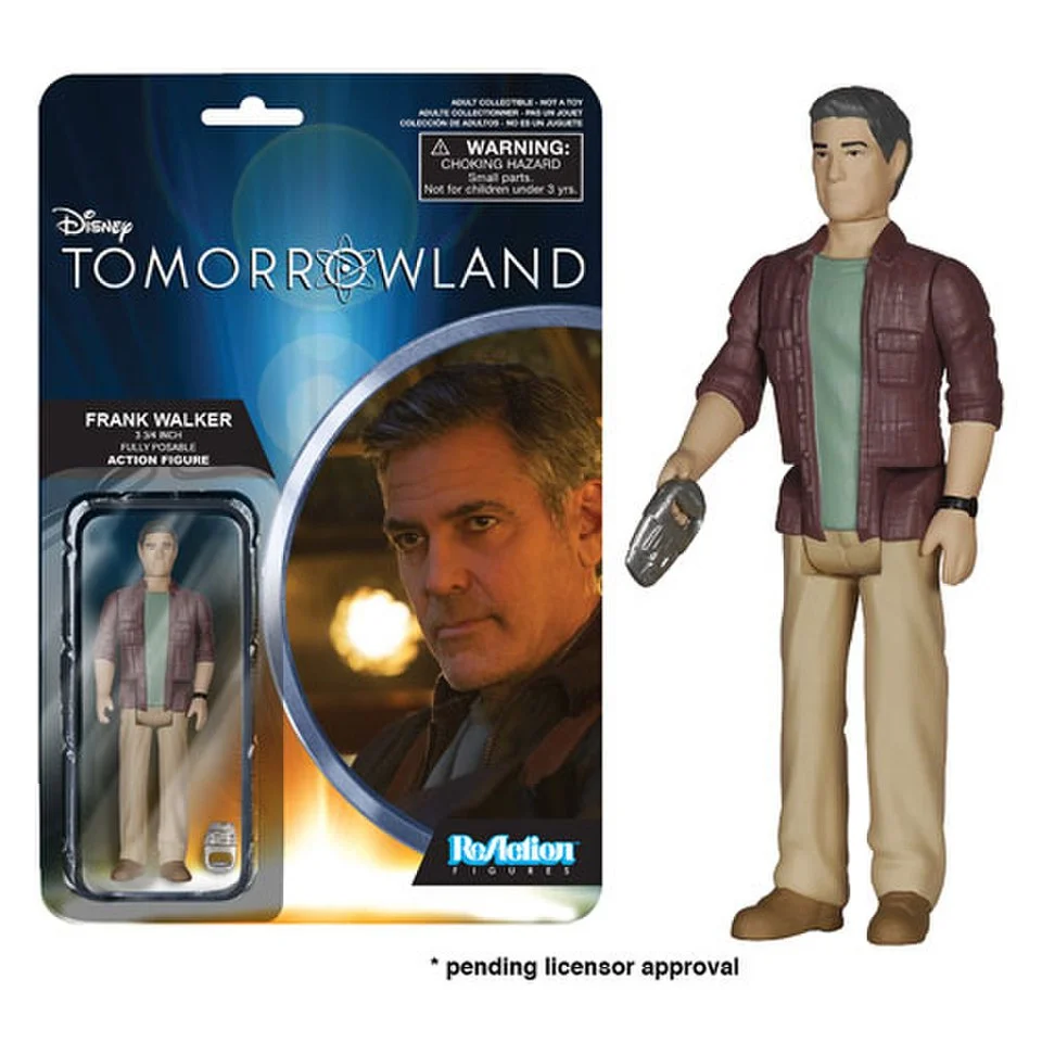 ReAction Disney Tomorrowland Frank Walker 3 3/4 Inch Action Figure Image 1