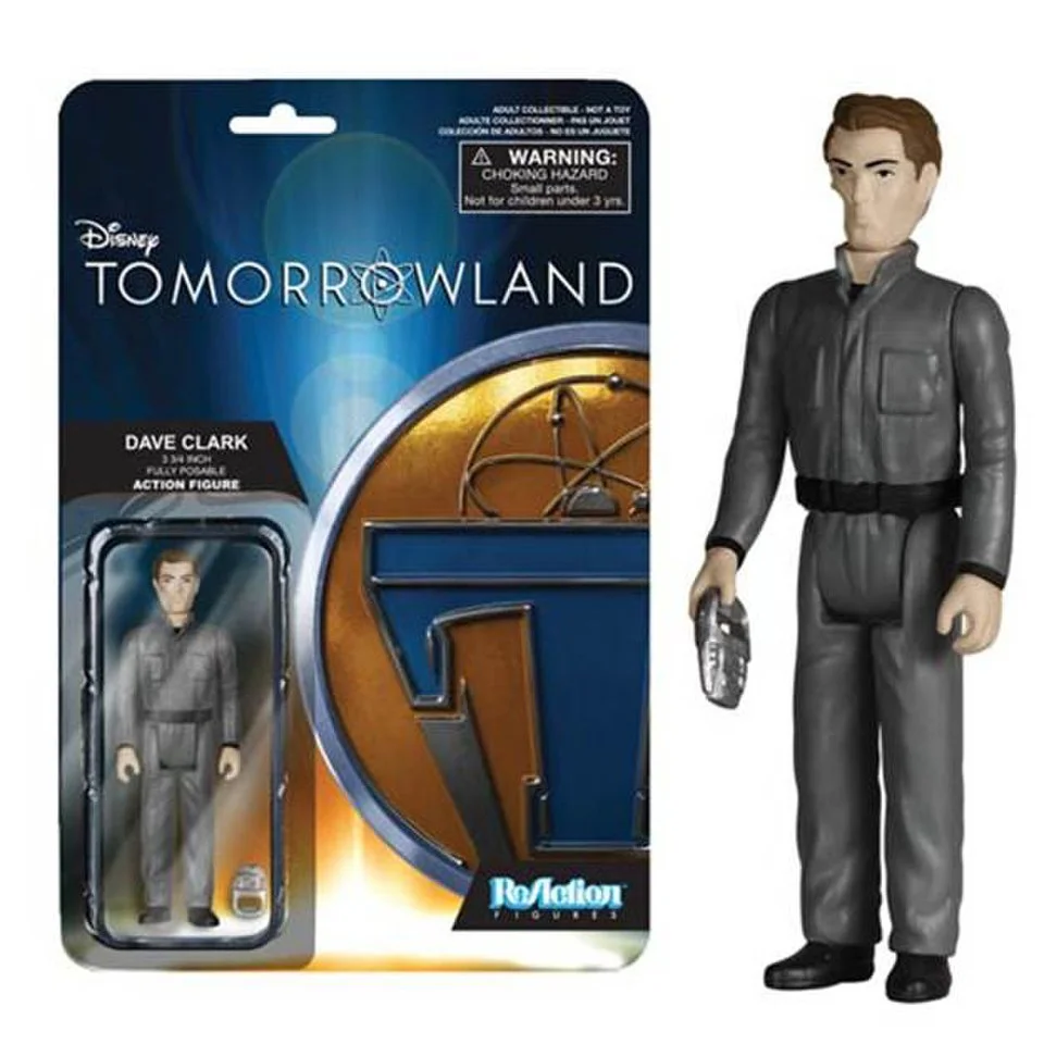 ReAction Disney Tomorrowland Dave Clark 3 3/4 Inch Action Figure Image 1
