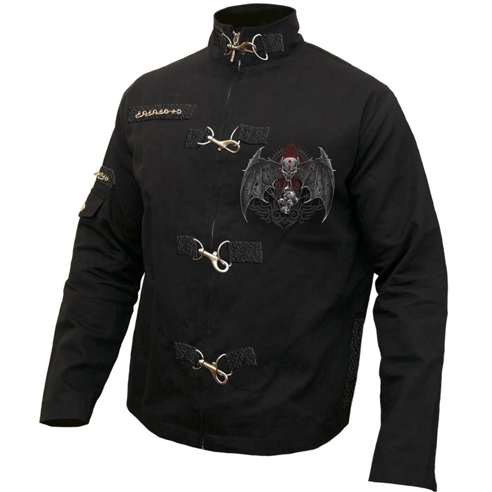 Spiral Men's DEMON TRIBE Orient Goth Jacket - Black - L - Black Image 1