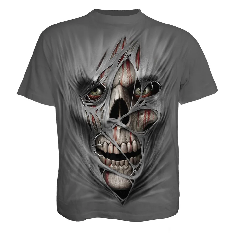 Spiral Men's STITCHED UP T-Shirt - Charcoal - L - Grey Image 1