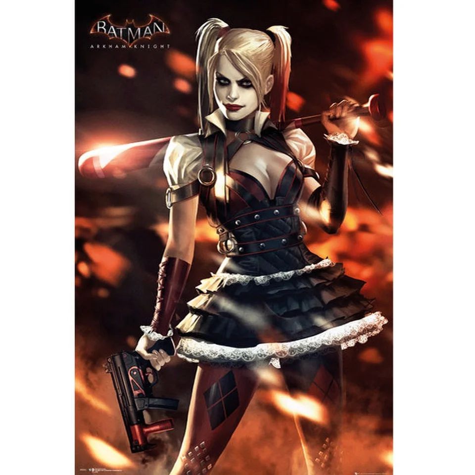 DC Comics Batman Arkham Knight Harley Quinn Fire - Maxi Poster - 61 x 91.5cm Image 1