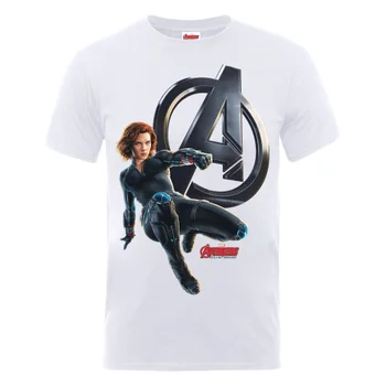 Marvel Avengers Men's Age of Ultron Black Widow T-Shirt - White