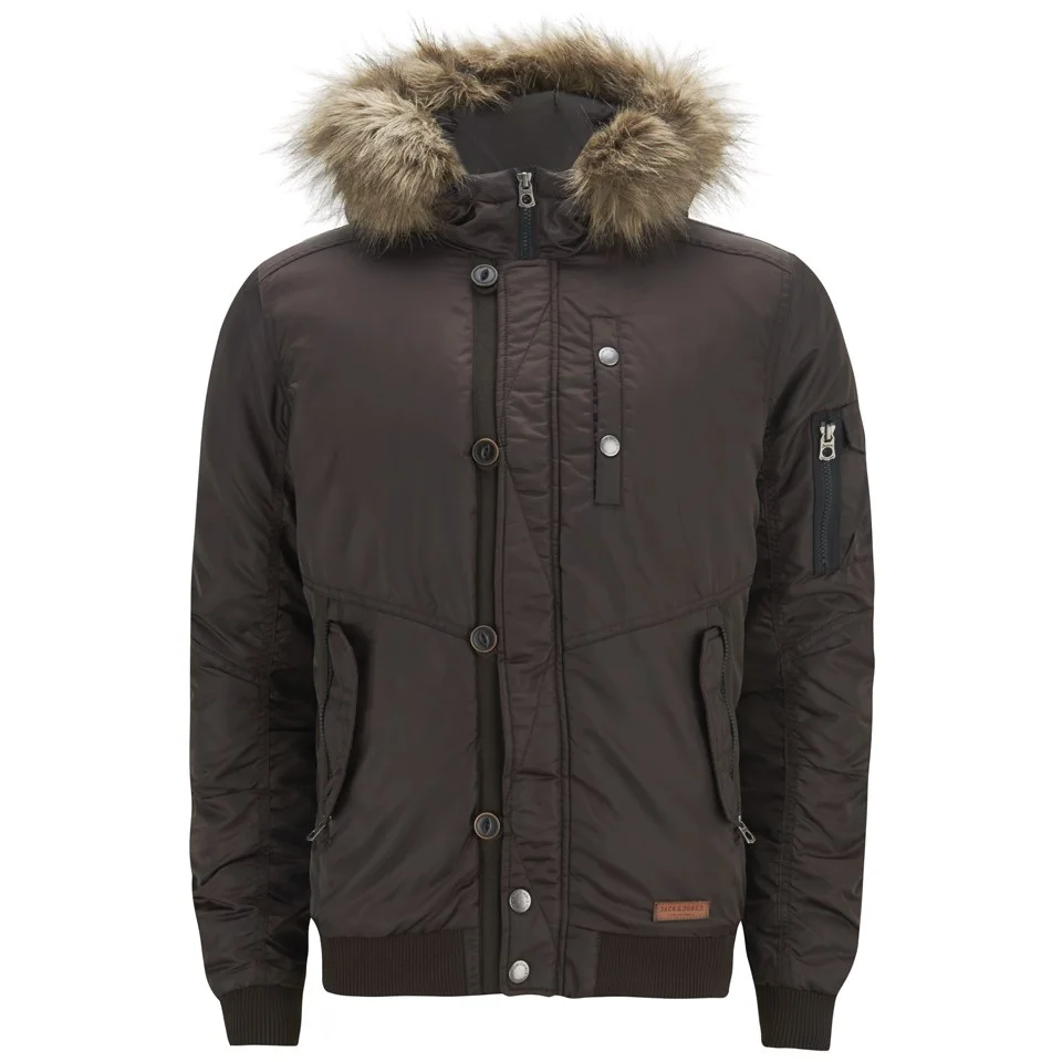 Jack & Jones Men's Originals Rob Bomber Jacket - After Dark - L - Blue Image 1