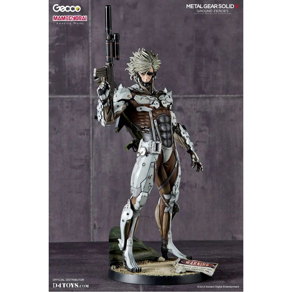 Gecco Metal Gear Solid V Ground Zereos Raiden White Armour Version 1:6 Scale Statue Image 1