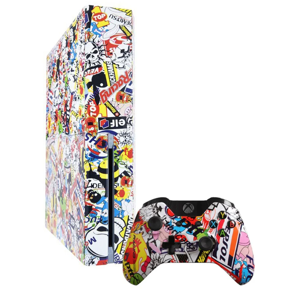 Xbox One 500GB Console – Exclusive Stickerbomb Edition Image 1