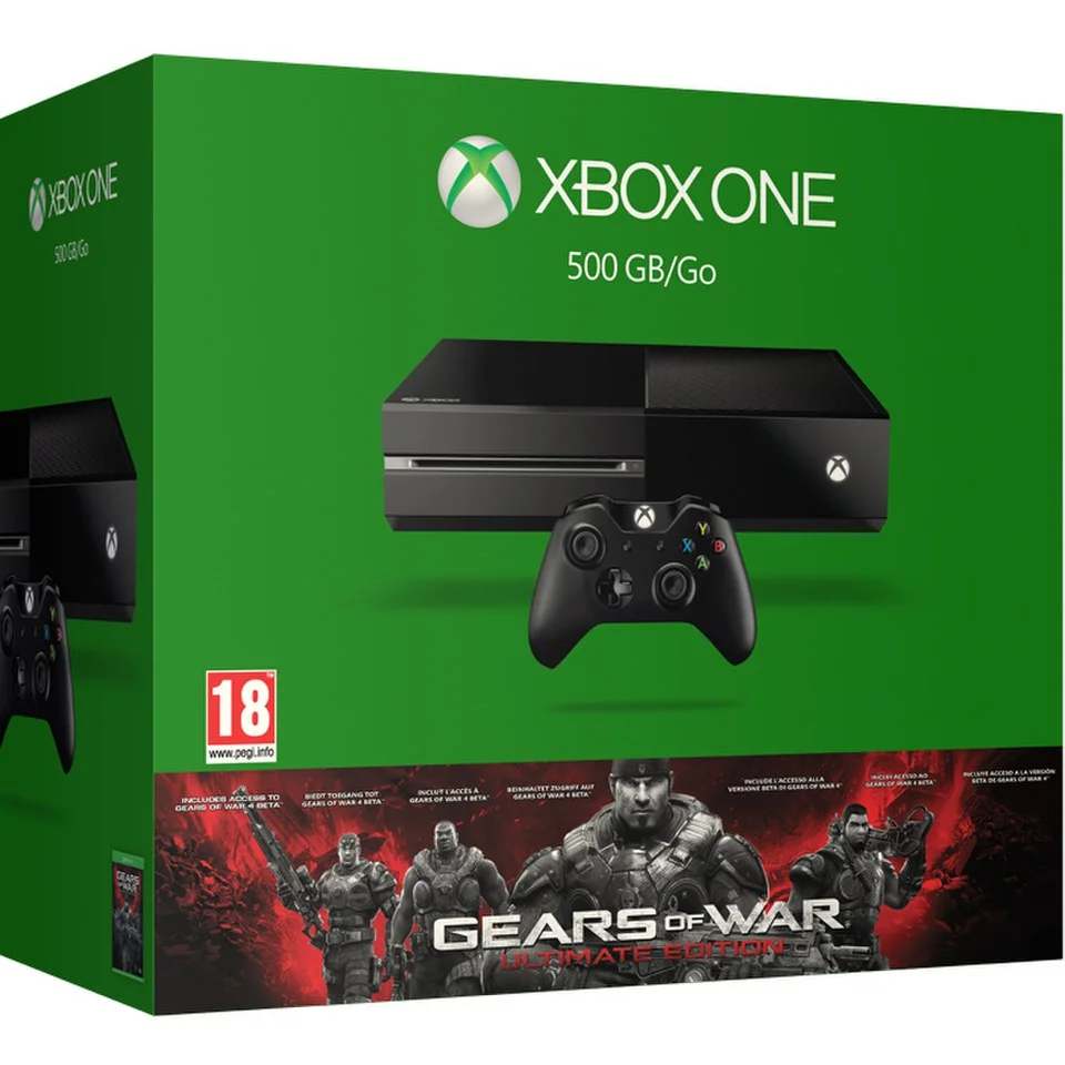 Xbox One Console - Includes Gears of War: Ultimate Edition Image 1