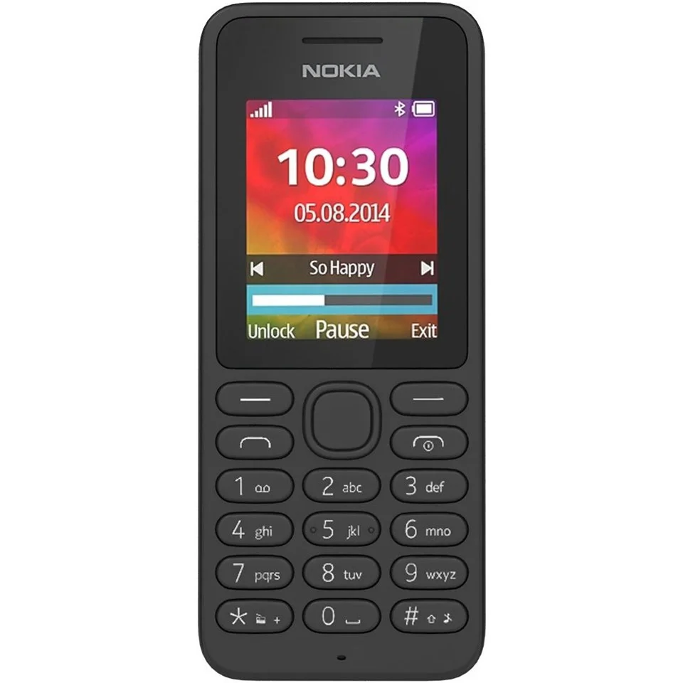 Nokia 130 Sim Free Mobile Phone (Micro SDHC slot) - Black Image 1