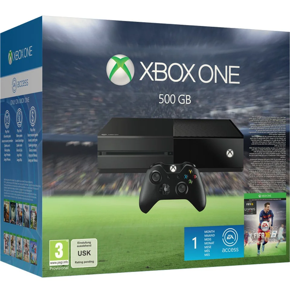 Xbox One 500GB Console - Includes FIFA 16 Image 1