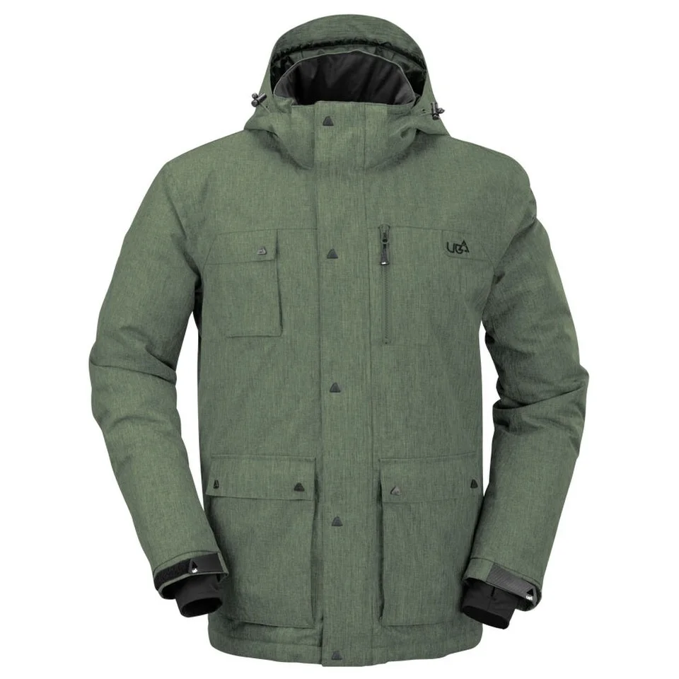 Urban Beach Men's Olen Tech Jacket - Green - L - Green Image 1