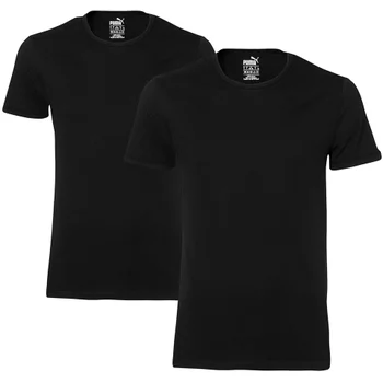 Puma Men's 2 Pack Crew Neck T-Shirts - Black