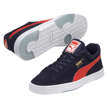 Puma Men's Suede S Trainers - Peacoat/Red