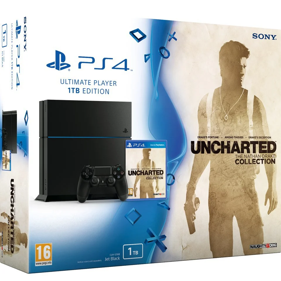 Sony PlayStation 4 1TB - Includes Uncharted: The Nathan Drake Collection Image 1