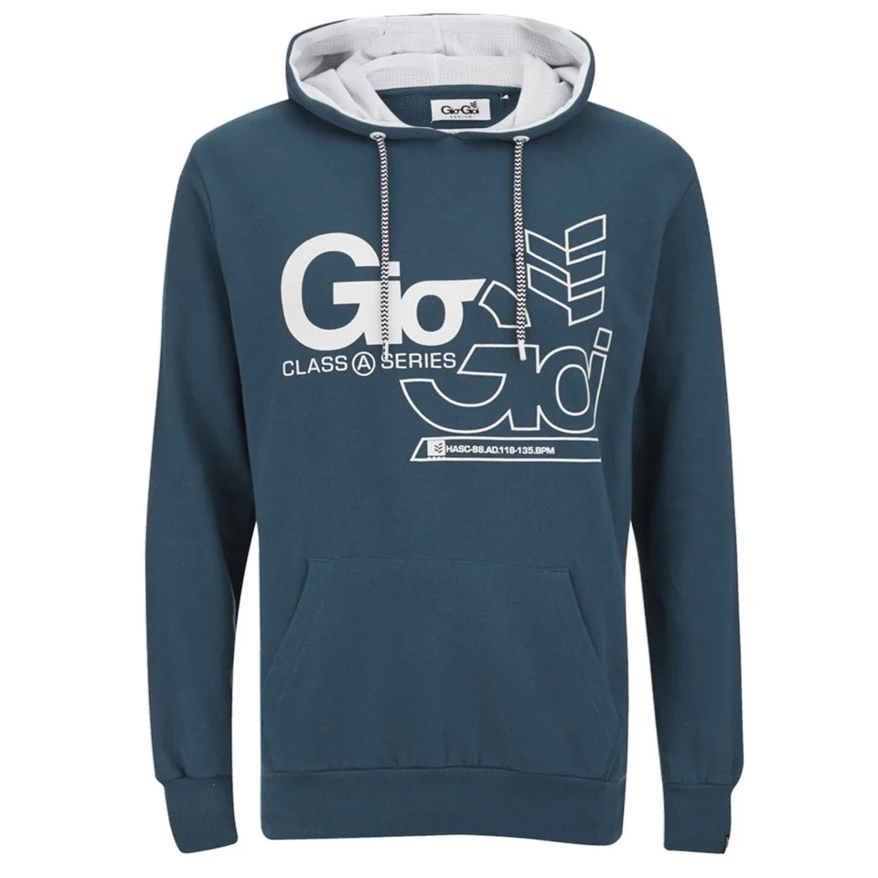 Gio Goi Men's Decker Hoody - Majolica Blue - S - Blue Image 1