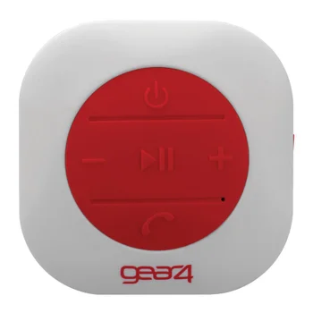 GEAR4 ShowerParty Waterproof Bluetooth Speaker - Red