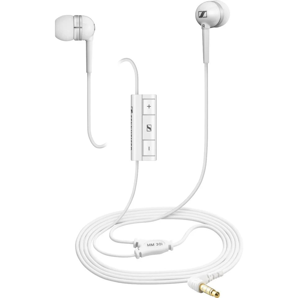 Sennheiser MM30G Earphones (Mic Compatible with Android Only) - White Image 1