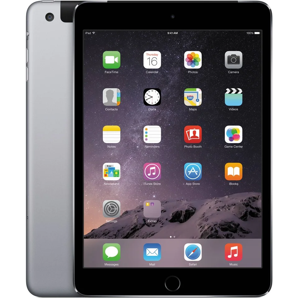 Apple iPad Mini 4 Wi-Fi Cellular 64GB (Apple Sim) - Space Gray Image 1
