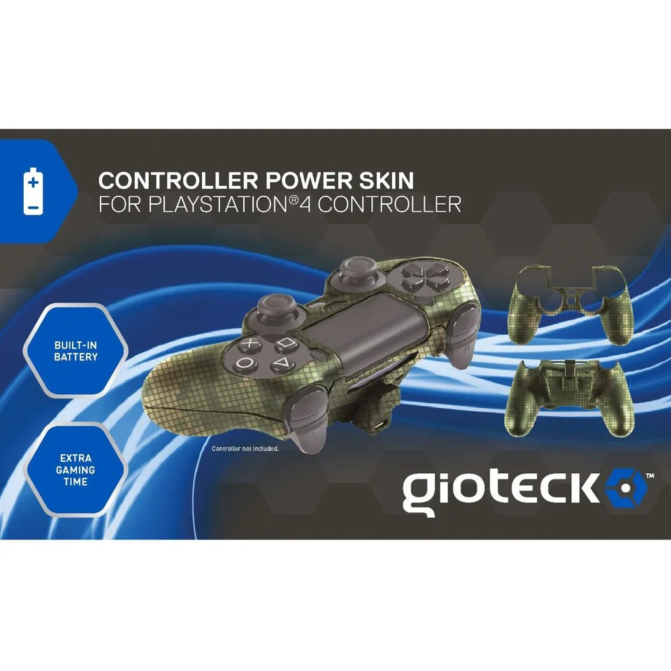 Gioteck PS4 Controller Power Skin - Camo Image 1