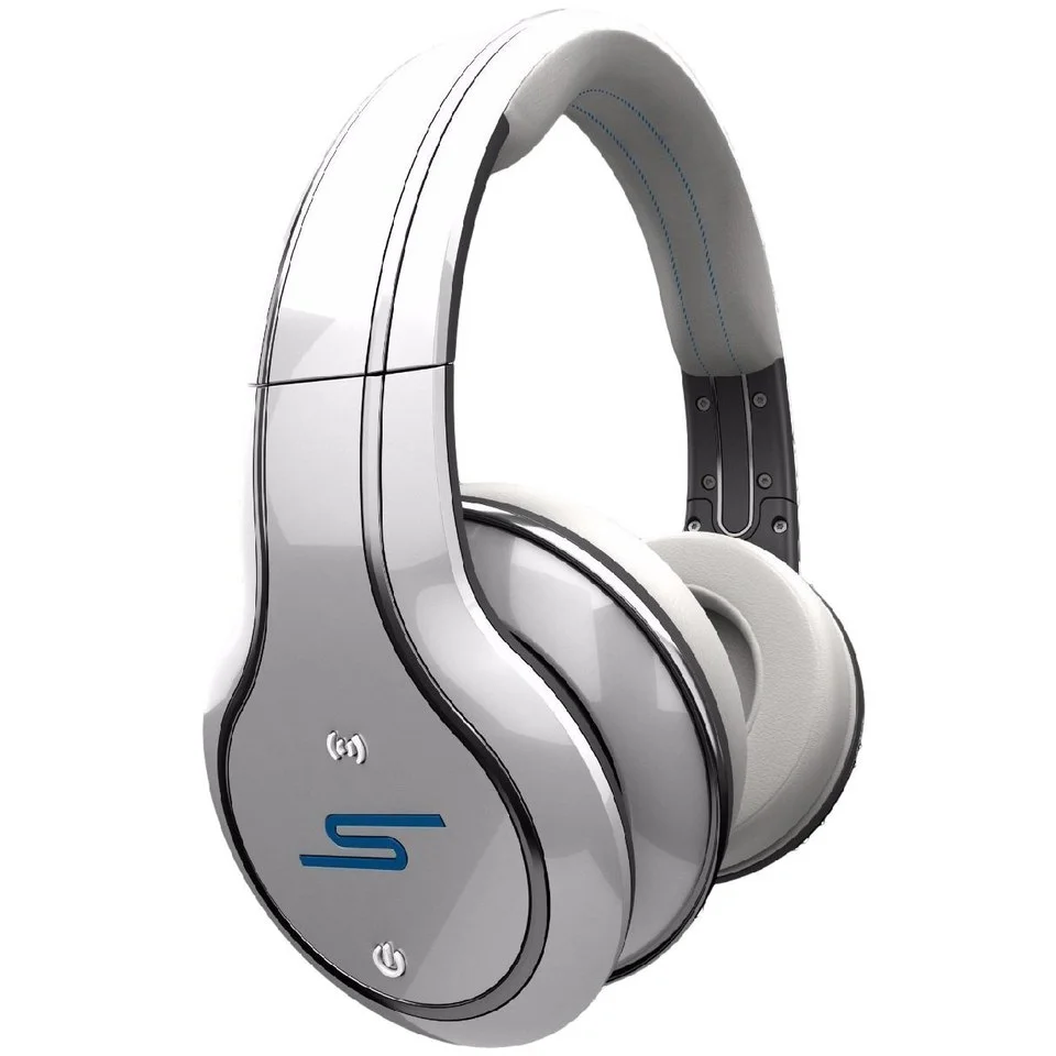 SMS Audio SYNC By 50 Cent Over-Ear Bluetooth Noise Cancellation Headphones - White Image 1