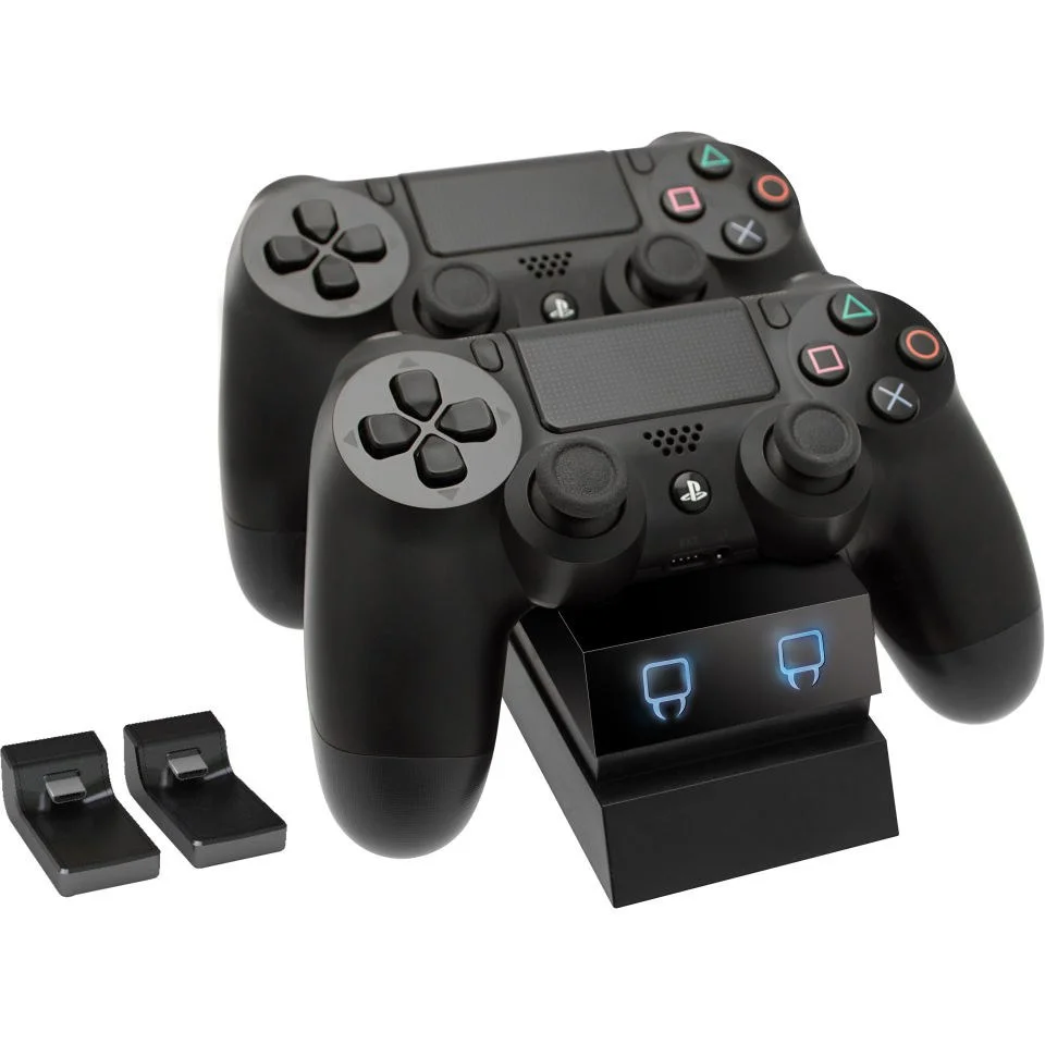 PS4 Controller Bundle - Includes Twin Docking Station & 2 DualShock 4 Controllers Image 1