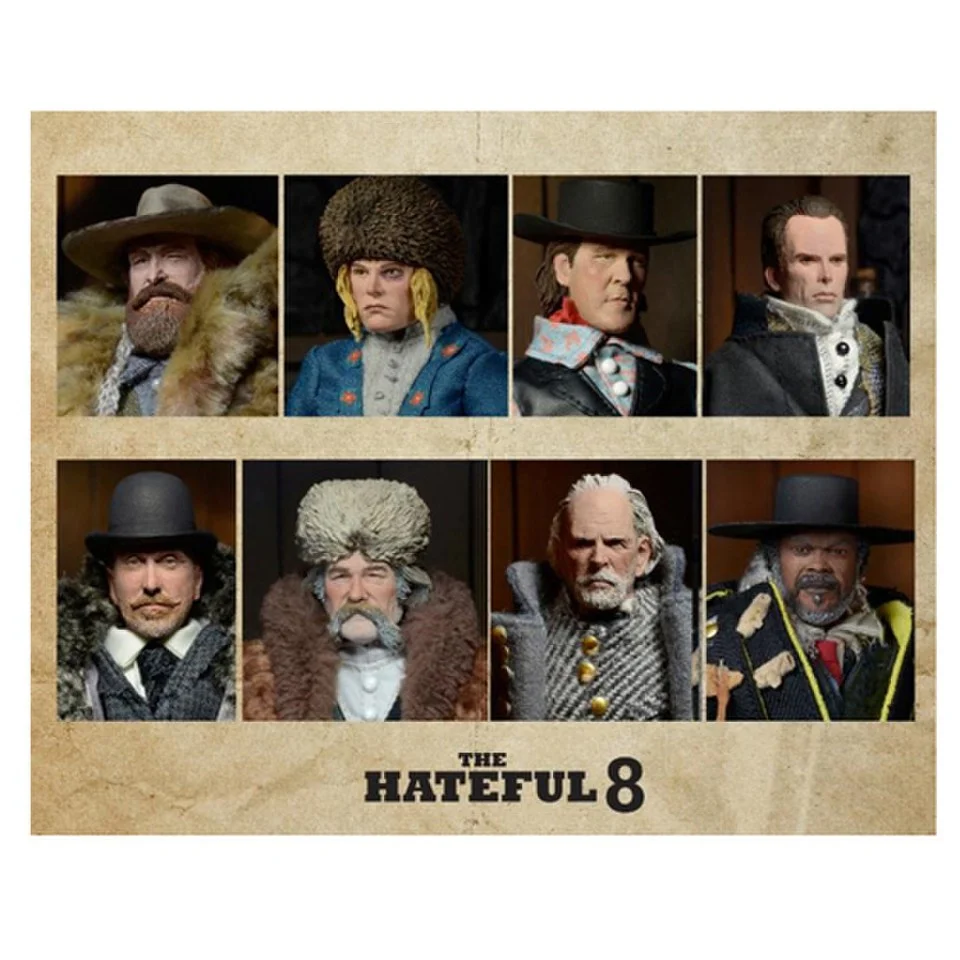 NECA The Hateful Eight Major Marquis Warren 8 Inch Clothed Action Figure Image 1