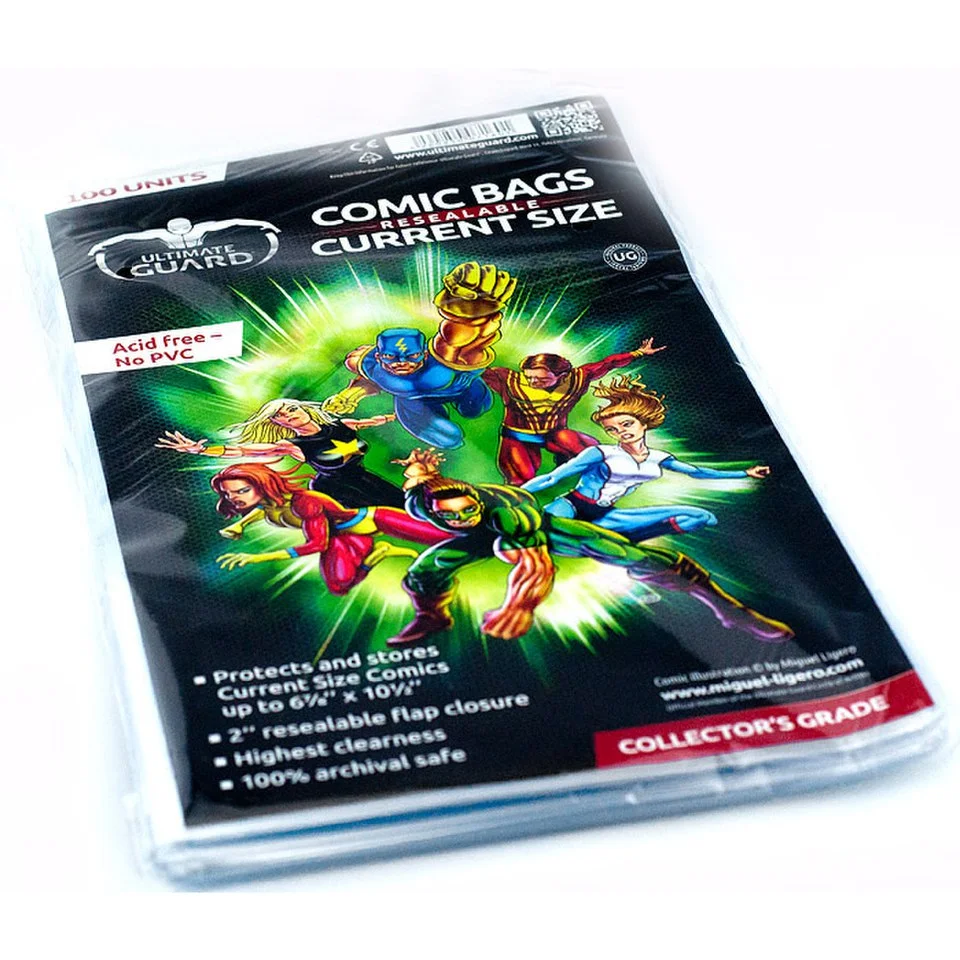 Ultimate Guard Resealable Comic Bags Current Size 100 Image 1