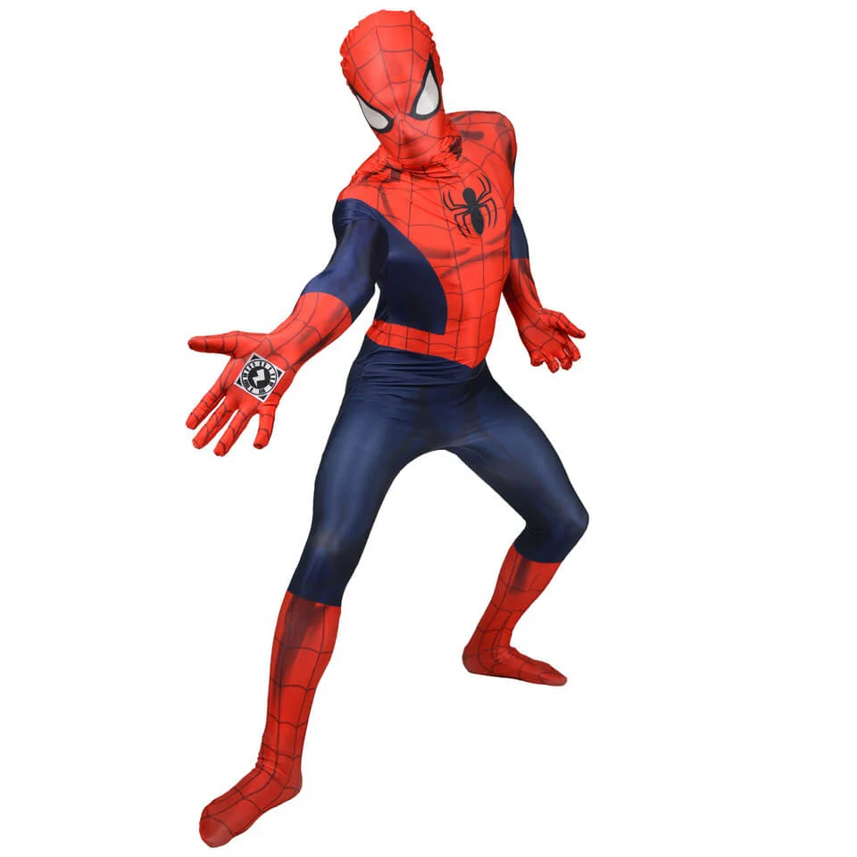 Morphsuit Adults' Deluxe Zapper Marvel Spider-Man - M - Red Image 1
