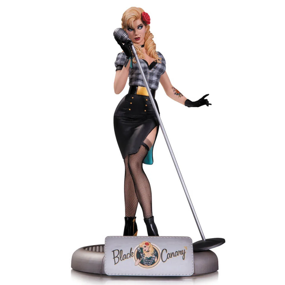 DC Collectibles DC Comics Bombshells Black Canary 10 Inch Statue Image 1