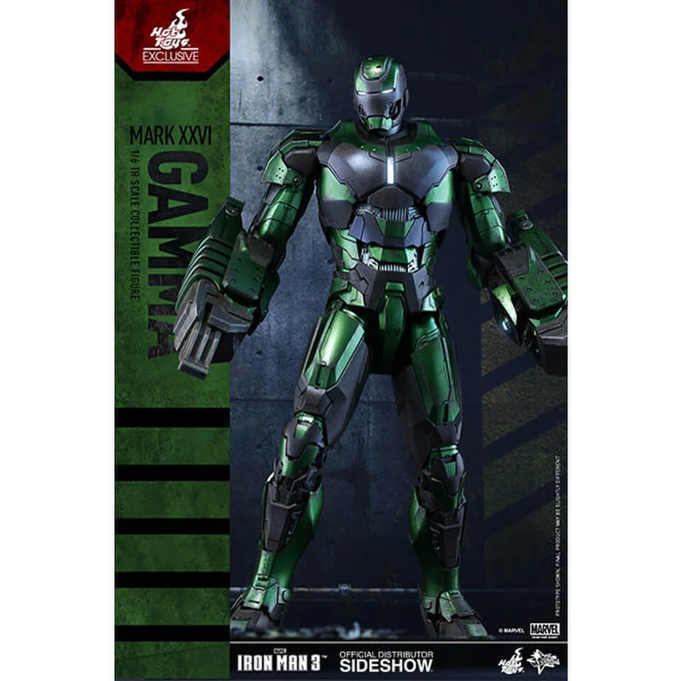 Hot Toys Marvel Iron Man 3 Party Protocol Iron Man Mark XXVI Gamma 1:6 Scale Figure Image 1