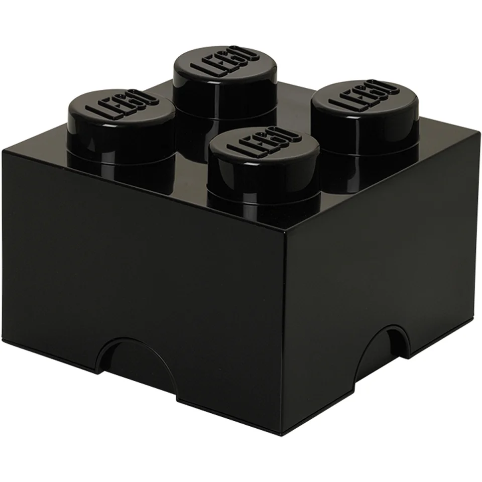 LEGO Storage Brick 4 - Black Image 1
