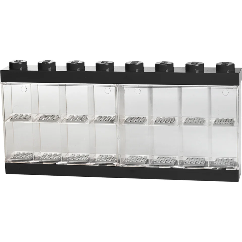 LEGO Mini Figure Display Case (16 Minifigures) - Black Image 1