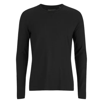 Brave Soul Men's Prague Long Sleeved Top - Black