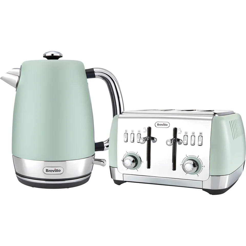 Breville Strata Collection Kettle and Toaster Bundle - Green Image 1