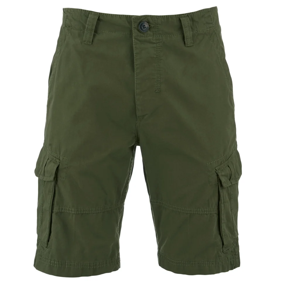 Threadbare Men's Hulk Cargo Shorts - Khaki - W30 - Green Image 1