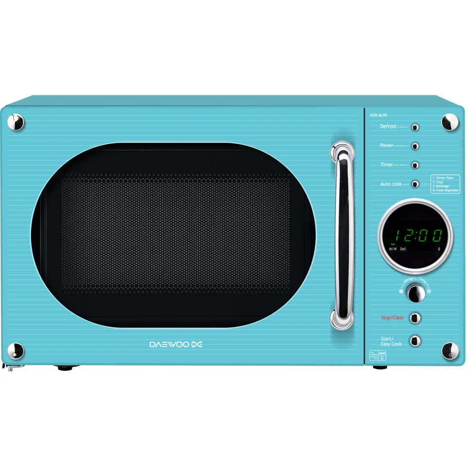 Daewoo KOR6N9RT Touch Control Microwave - Blue Image 1