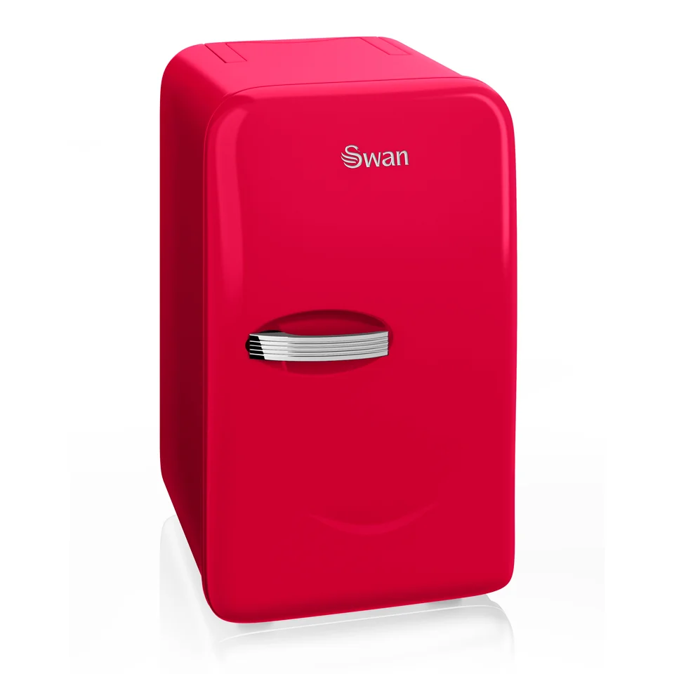 Swan SRE10010RN Retro Mini Fridge - Red Image 1