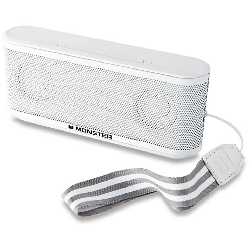 Monster Micro Clarity Portable Bluetooth Speaker - White Image 1