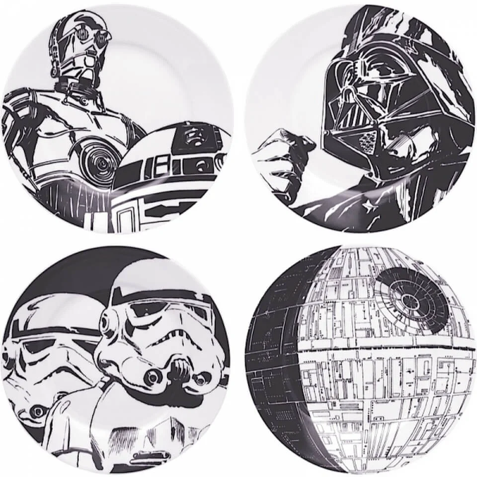 Star Wars Plates in Gift Box (Set of 4) Image 1