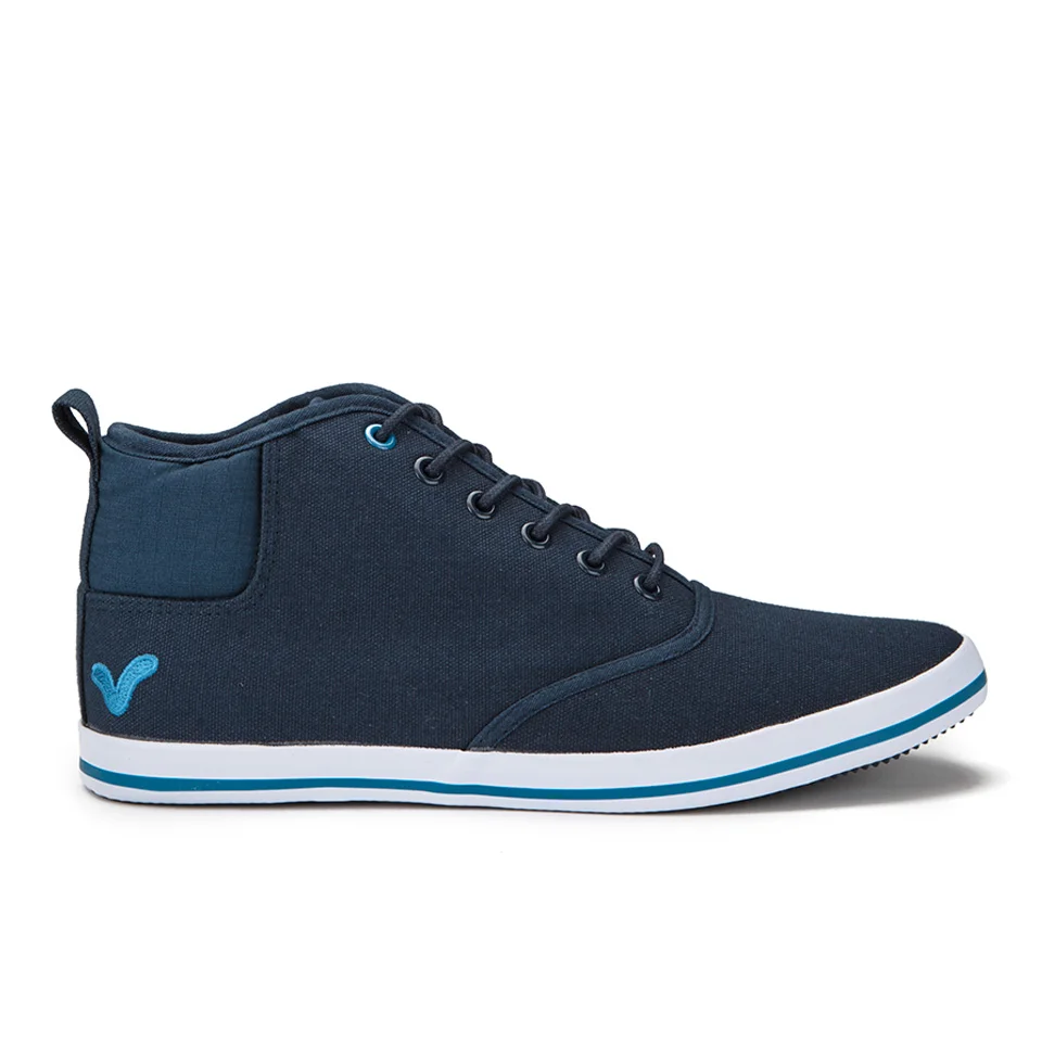 Voi Jeans Men's Cobalt Mid Trainers - Navy - UK 7 - Blue Image 1
