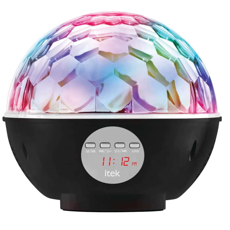 Itek Bluetooth Disco Ball Speaker - Black Image 1