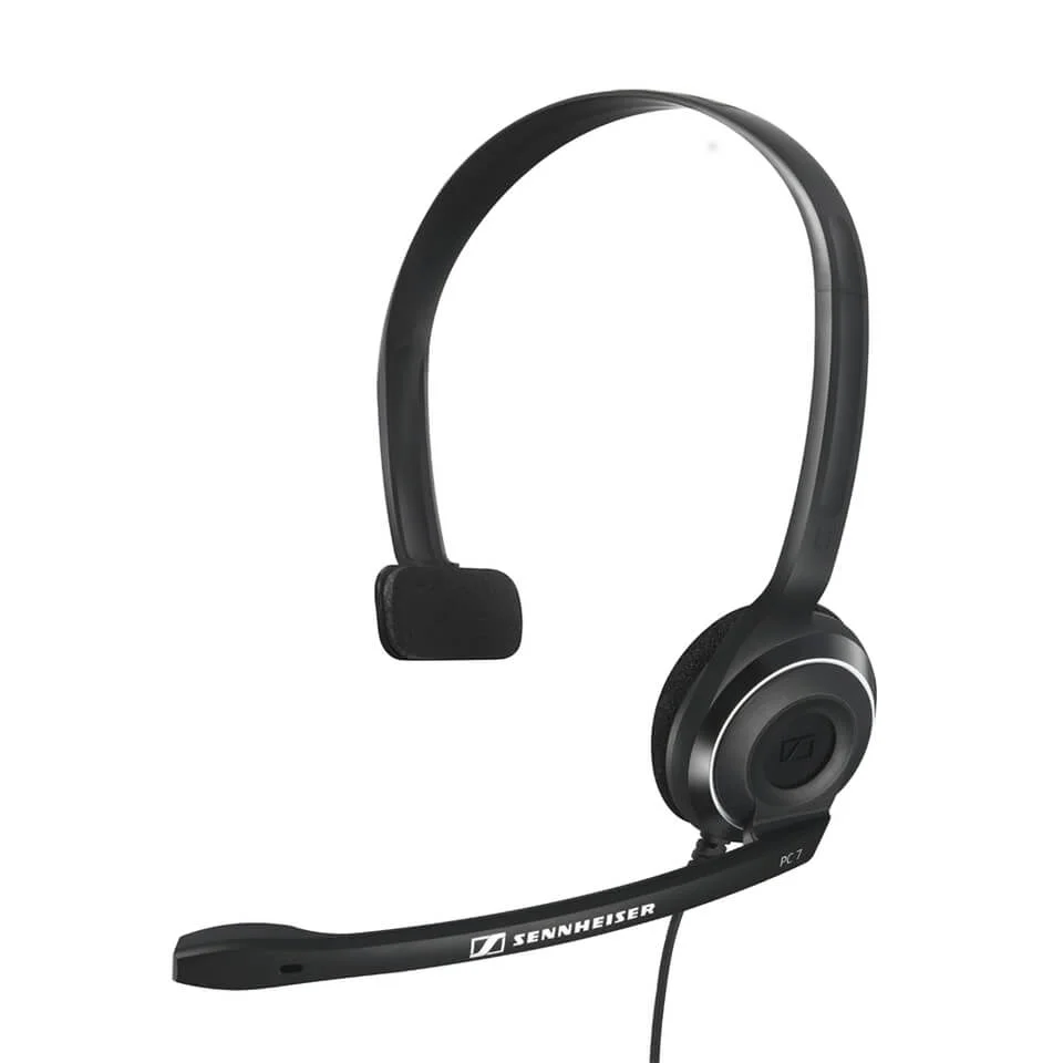 Sennheiser PC 7 USB Lighweight On-Ear Gaming Headset with Mic - Black Image 1