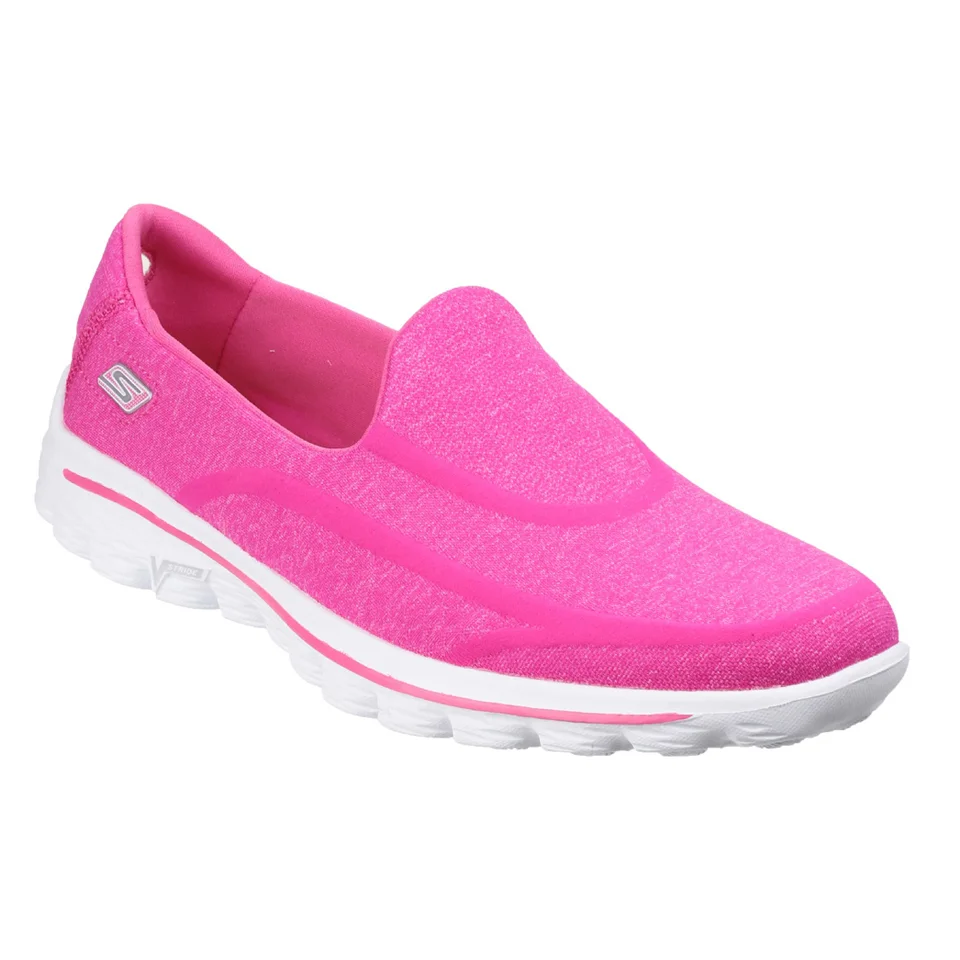 Skechers Women's GOwalk 2 Super Sock Pumps - Pink - UK 3 - Pink Image 1